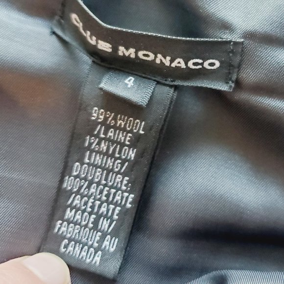 CLUB MONACO Wool Tweed A-Line Skirt - Picture 4 of 7